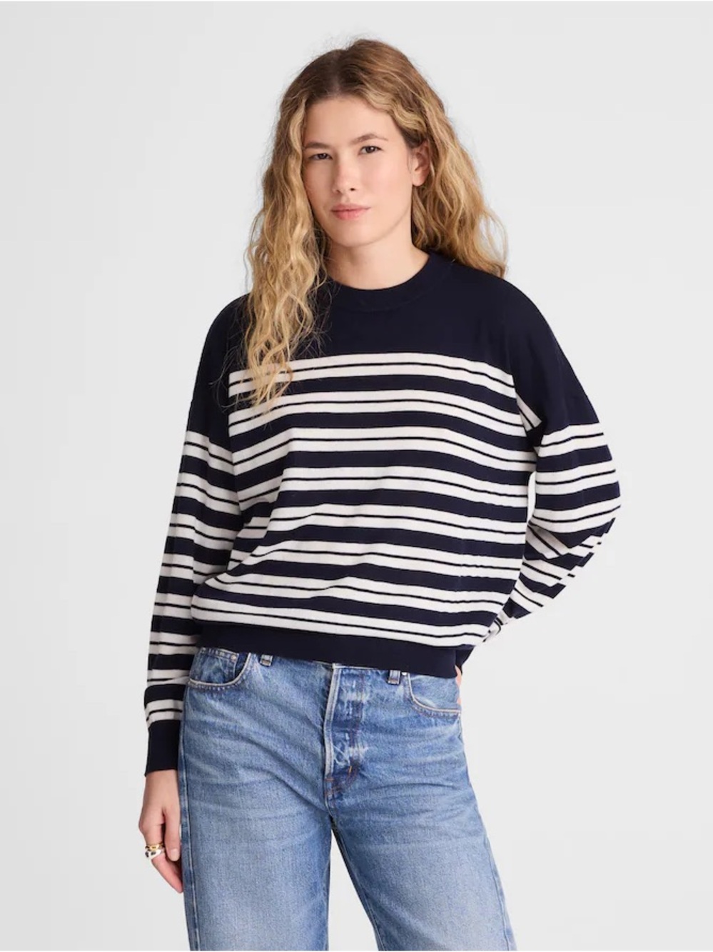 Madewell Drop-Shoulder Sweater in Merino Wool